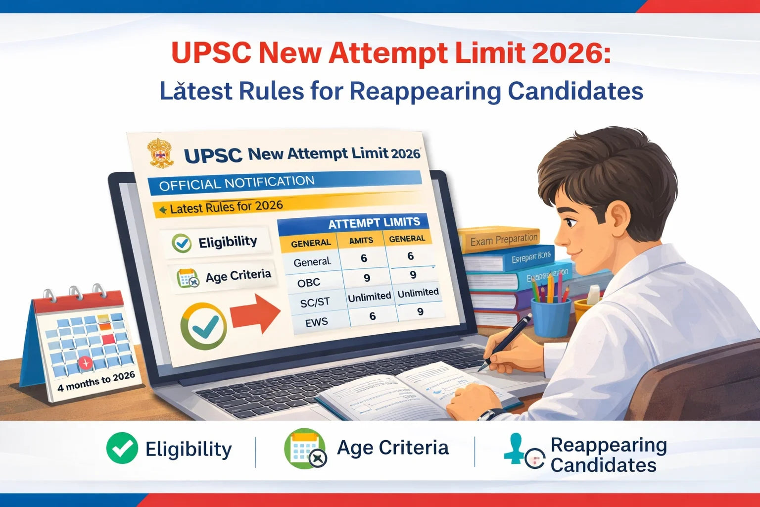 UPSC New Attempt Limit 2026: Latest Rules for Reappearing Candidates 