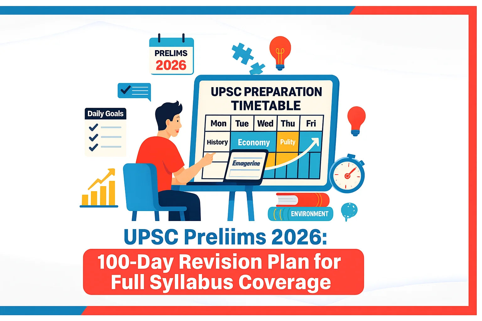 UPSC Prelims 2026: 100-Day Revision Plan for Full Syllabus Coverage