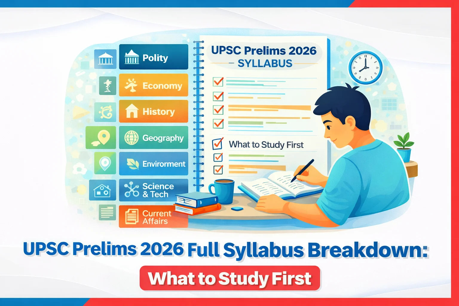 UPSC Prelims 2026 Full Syllabus Breakdown: What to Study First