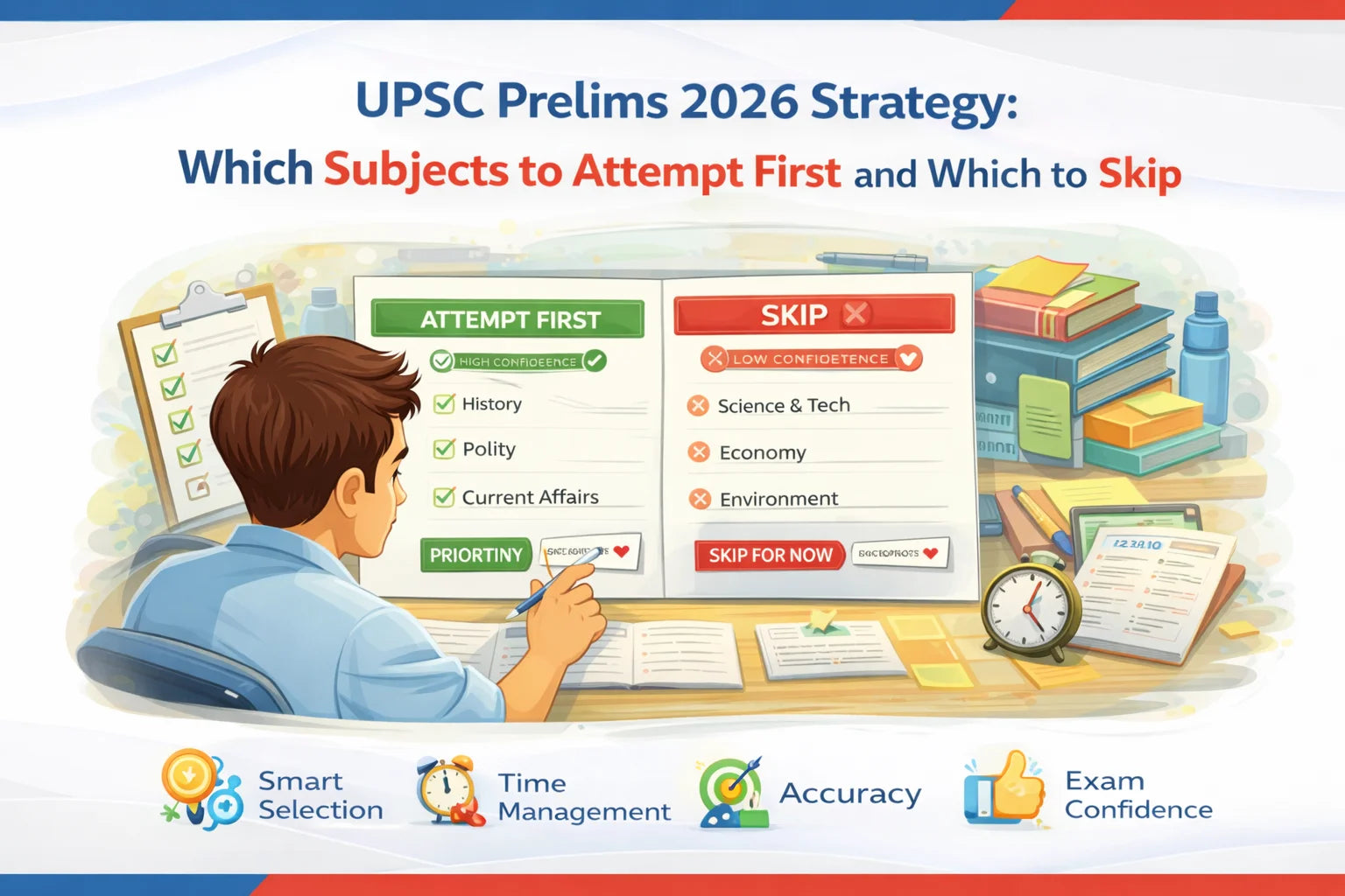 UPSC Prelims 2026 Strategy: Which Subjects to Attempt First and Which to Skip