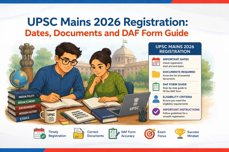 UPSC Mains 2026 Registration: Dates, Documents and DAF Form Guide