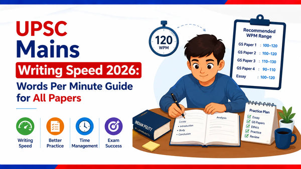UPSC Mains Writing Speed 2026: Words Per Minute Guide for All Papers