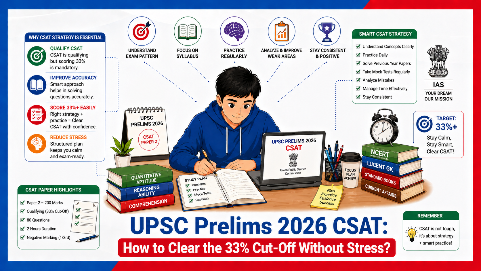 UPSC Prelims 2026 CSAT: How to Clear the 33% Cut-Off Without Stress ...