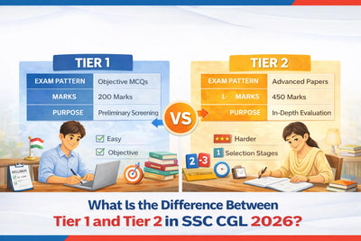 What Is the Difference Between Tier 1 and Tier 2 in SSC CGL Exam? 
