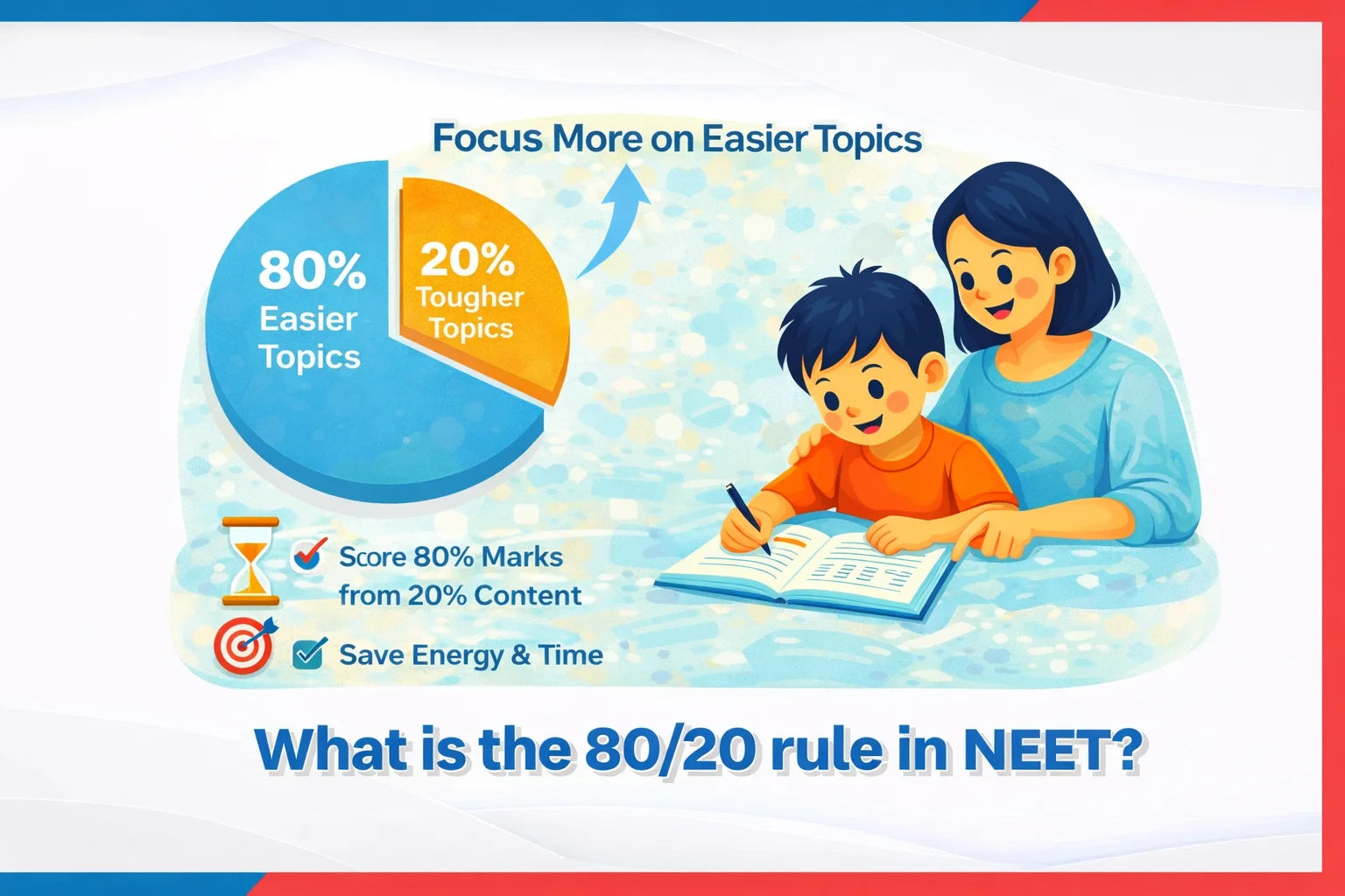 What is the 80/20 rule in NEET?