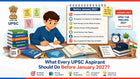 What Every UPSC Aspirant Should Do Before January 2027?
