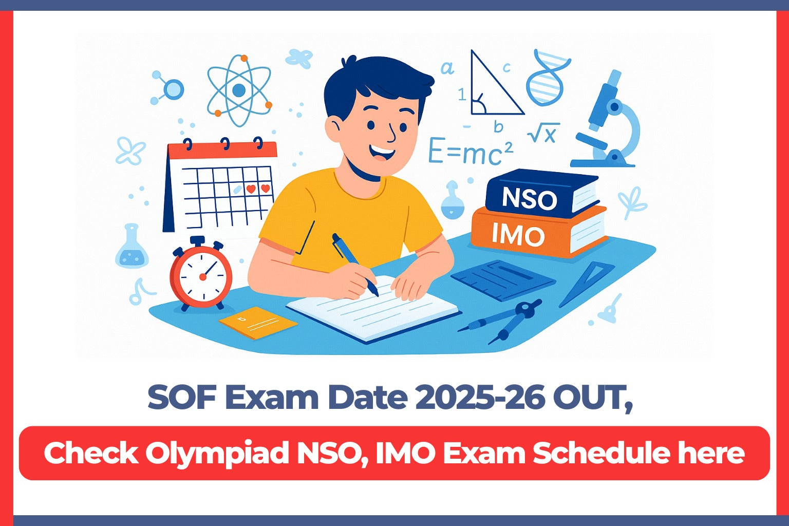 SOF Exam Date 2025-26 OUT: Check Olympiad NSO, IMO Exam Schedule Here