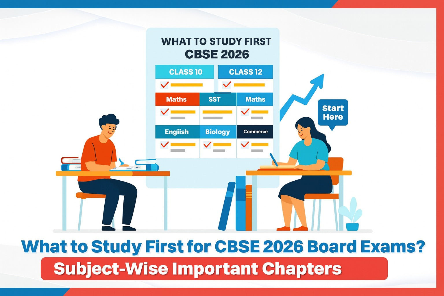 What to Study First for CBSE 2026 Board Exams? Subject-Wise Important Chapters