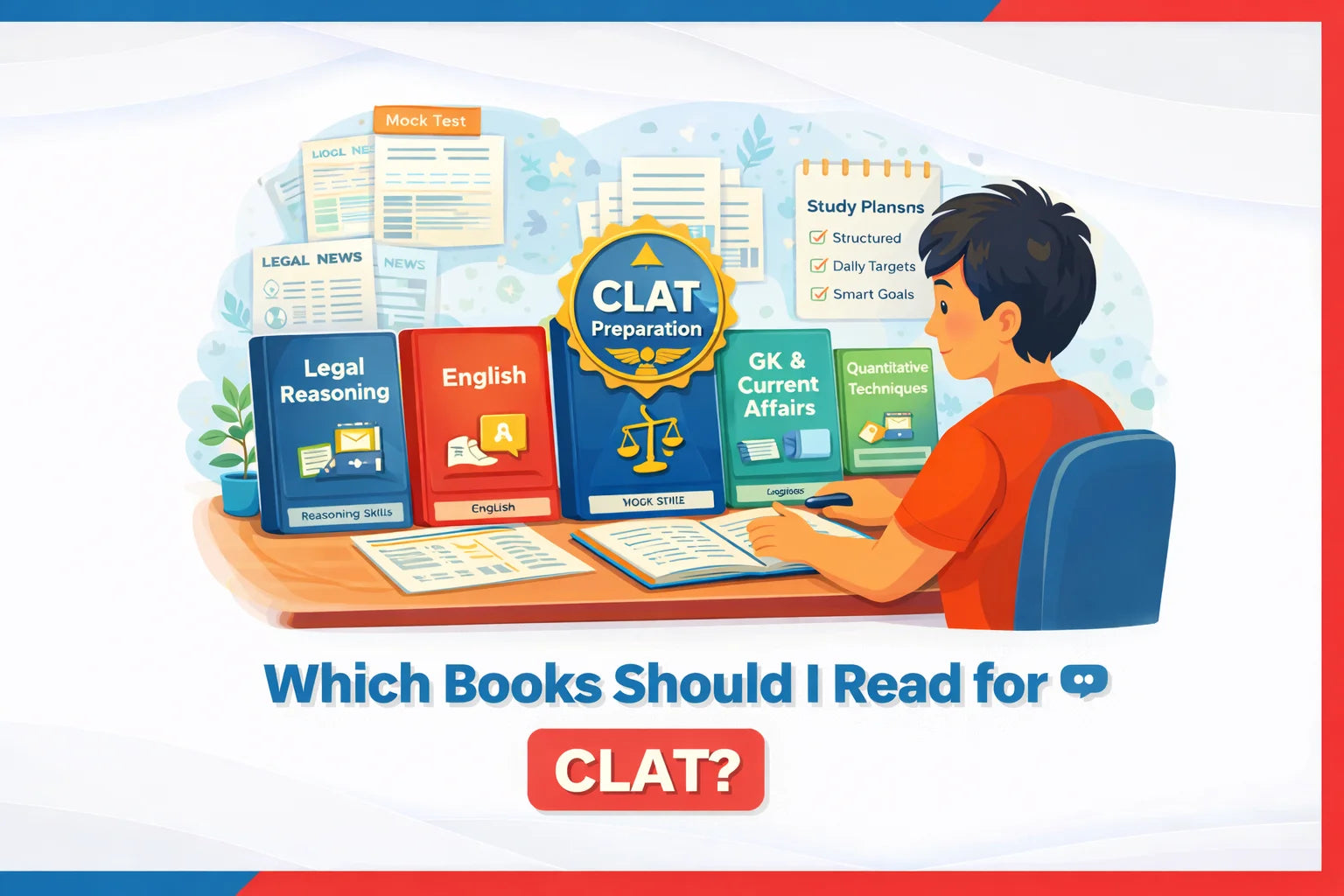 Which books should I read for CLAT?