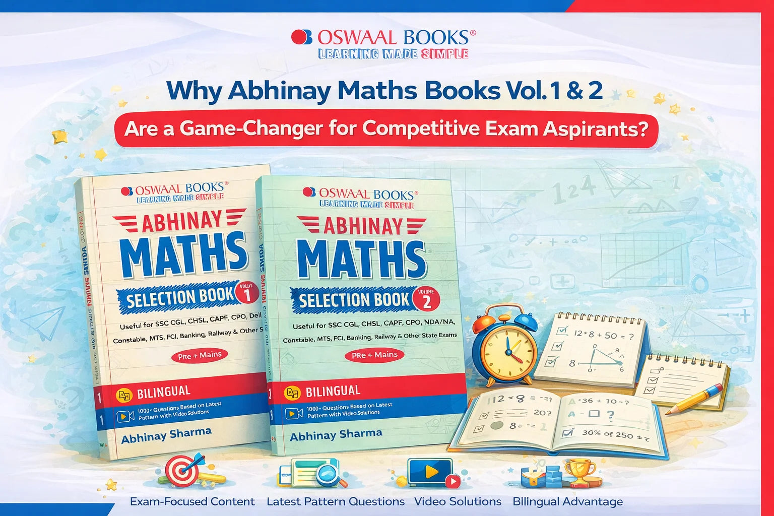 Why Abhinay Maths Books Vol. 1 & 2 Are a Game-Changer for Competitive Exam Aspirants