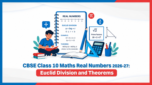 CBSE Class 10 Maths Real Numbers 2026-27: Euclid Division and Theorems