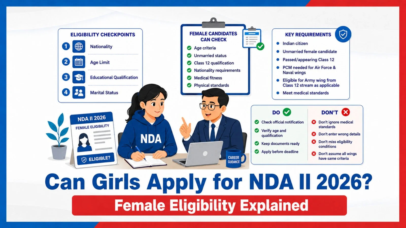 Can Girls Apply for NDA II 2026? Female Eligibility Explained
