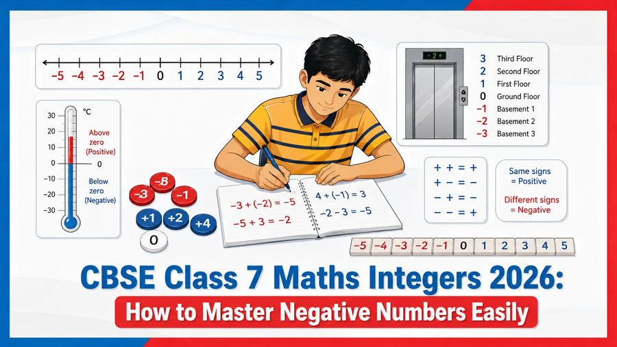 CBSE Class 7 Maths Integers 2026: How to Master Negative Numbers Easily