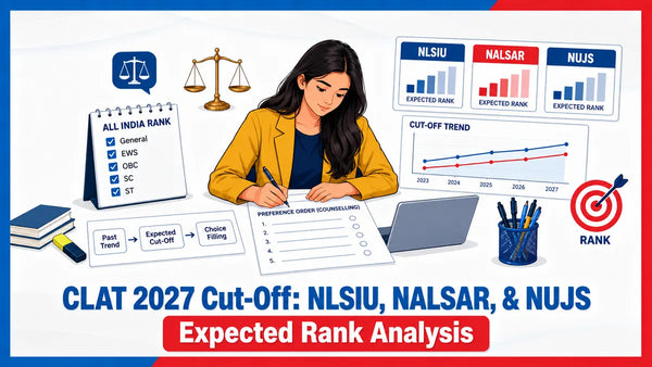 CLAT 2027 Cut-Off: NLSIU, NALSAR, & NUJS Expected Rank Analysis