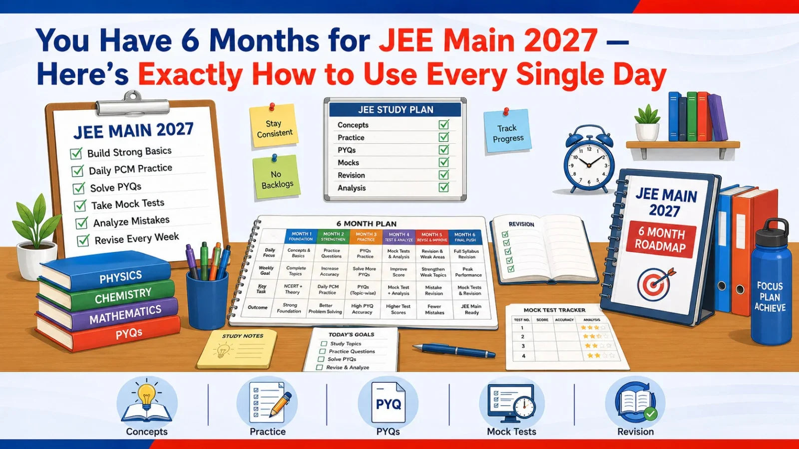 You Have 6 Months for JEE Main 2027 — Here's Exactly How to Use Every Single Day