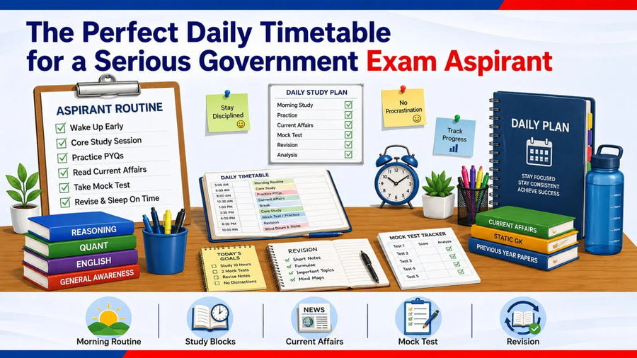 The Perfect Daily Timetable for a Serious Government Exam Aspirant