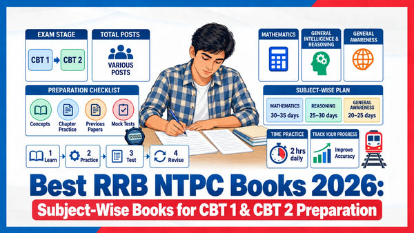 Best RRB NTPC Books 2026: Subject-Wise Books for CBT 1 & CBT 2 Preparation