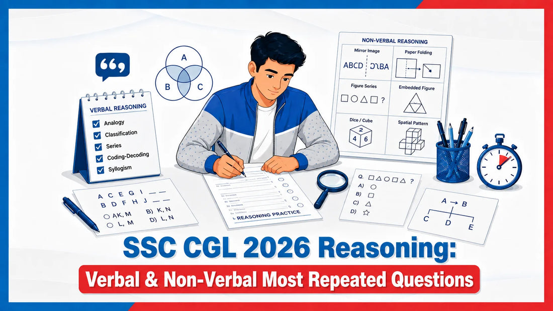 SSC CGL 2026 Reasoning: Verbal & Non-Verbal Most Repeated Questions
