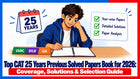 Top CAT 25 Years Previous Solved Papers Book for 2026: Coverage, Solutions & Selection Guide