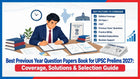 Best Previous Year Question Papers Book for UPSC Prelims 2027: Coverage, Solutions & Selection Guide