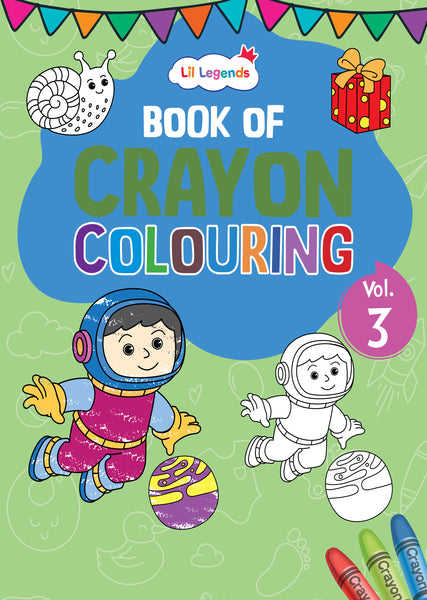Lil Legends: Crayon Colouring Book Vol 3