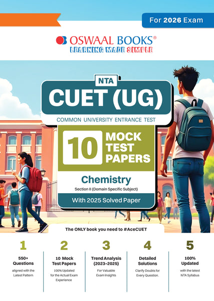 NTA CUET(UG) 10 Mock Test Papers Chemistry For 2026 Exam