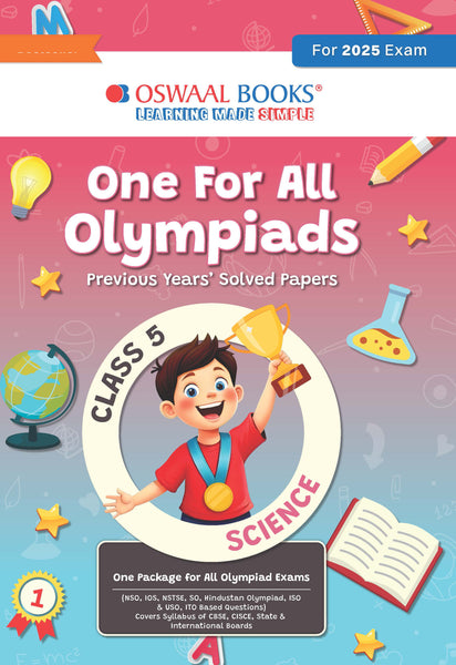 One for All Olympiads Previous Year Solved Papers Class 5 Science For 2025 Exam