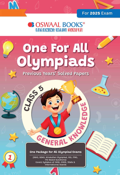 One for All Olympiads Previous Year Solved Papers Class 5 General Knowledge For 2025 Exam