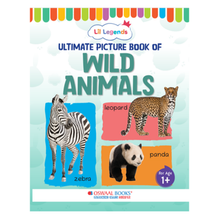 Lil Legends Picture Book for Kids Age 1+ Years - Learn About Wild Animals | Early Learning Illustrated Book with Colourful Pictures | First Words Book for Toddlers & Preschoolers