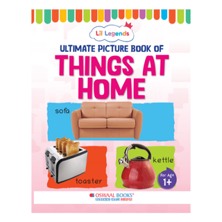 Lil Legends Picture Book for Kids Age 1+ Years - Learn About Things at Home | Early Learning Illustrated Book with Colourful Pictures | First Words Book for Toddlers & Preschoolers