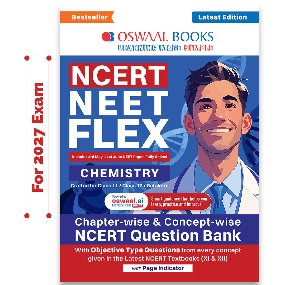 NCERT NEET FLEX - Chemistry | Chapter-wise & Topic-wise | NCERT Question Bank | 1200+ Qs, PYQs 2025 & 2024, Sample Papers, Mind Maps, Concept Videos, NCERT + Exemplar | For 2026, 2027 & 2028 Exams
