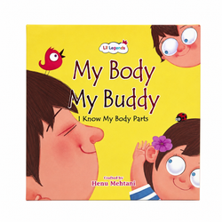Lil Legends My Body My Buddy Slipcase, Set of 6 Books | I Know My Body Parts - Eyes, Ears, Nose, Mouth, Hands, Feet | Early Learning Body Parts Books for Kids Age 0-8 Years