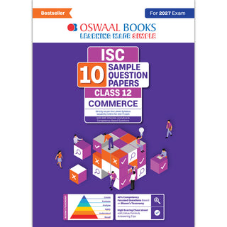 ISC | 10 Sample Question Papers | Class 12 | Commerce (For 2027 Exam) Updated Version | With Oswaal AI