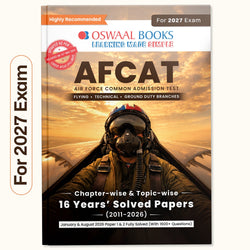 AFCAT 16 Years’ Chapter-wise & Topic-wise Solved Papers | Flying, Technical & Ground Duty Branches |PYQs (2011–2026) with Latest Solved Paper |For 2027 Exam |With Oswaal AI