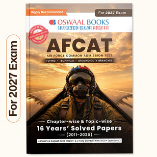 AFCAT 16 Years’ Chapter-wise & Topic-wise Solved Papers | Flying, Technical & Ground Duty Branches |PYQs (2011–2026) with Latest Solved Paper |For 2027 Exam |With Oswaal AI