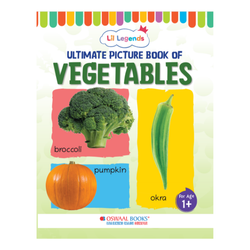 Lil Legends Picture Book for Kids Age 1+ Years - Learn About Vegetables | Early Learning Illustrated Book with Colourful Pictures | First Words Book for Toddlers & Preschoolers