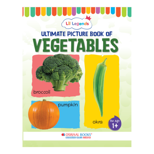 Lil Legends Picture Book for Kids Age 1+ Years - Learn About Vegetables | Early Learning Illustrated Book with Colourful Pictures | First Words Book for Toddlers & Preschoolers