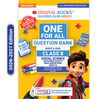 CBSE Class 8 One for All Social Science Part-2 (Exploring Society: India and Beyond) For 2026-27 Exam | As Per Latest NCERT & CBSE Syllabus | Chapter-wise Question Bank, Revision Notes, Theory