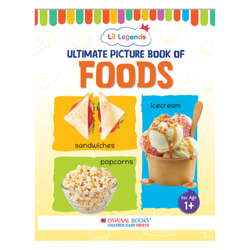 Lil Legends Picture Book for Kids Age 1+ Years - Learn About Foods | Early Learning Illustrated Book with Colourful Pictures | First Words Book for Toddlers & Preschoolers