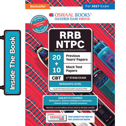 RRB NTPC CBT-I 20 Previous Years’ Solved Papers English Medium | Year-wise 2016-2026 + 10 Mock Test Papers | 2000+ Questions | With AI | For 2027 Exam