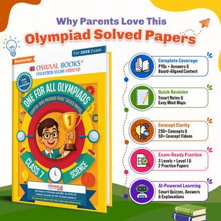 One For All Olympiads Class 7 Science Prep-Guide Book | Chapter-wise Previous Years' Solved Papers | Questions for SOF NSO & Other Olympiad Exams 2026 | With Sample Practice Papers & Oswaal.AI