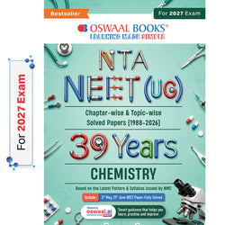 NEET (UG) 39 Years' Chapter-wise & Topic-wise Question Bank-Chemistry (1988-2026) | 3rd May and 21 June 2026 Paper Fully Solved | With Revision Notes, Mind Maps & Mnemonics | Oswaal AI