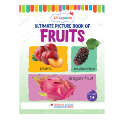 Lil Legends Picture Book for Kids Age 1+ Years - Learn About Fruits | Early Learning Illustrated Book with Colourful Pictures | First Words Book for Toddlers & Preschoolers