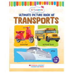 Lil Legends Picture Book for Kids Age 1+ Years - Learn About Transport & Vehicles | Early Learning Illustrated Book with Colourful Pictures | First Words Book for Toddlers & Preschoolers