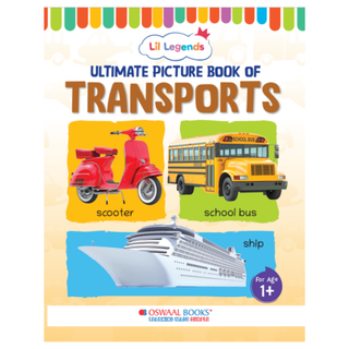 Lil Legends Picture Book for Kids Age 1+ Years - Learn About Transport & Vehicles | Early Learning Illustrated Book with Colourful Pictures | First Words Book for Toddlers & Preschoolers