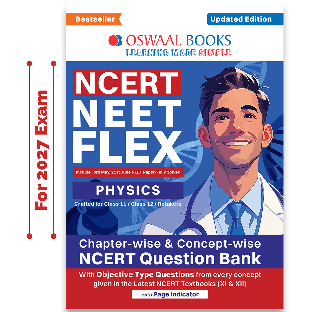 NCERT NEET FLEX - Physics | Chapter-wise & Topic-wise | NCERT Question Bank | 1200+ Qs, PYQs 2025 & 2024, Sample Papers, Mind Maps, Concept Videos, NCERT + Exemplar | For 2026, 2027 & 2028 Exams