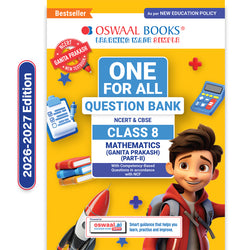 CBSE Class-8 One for All Mathematics (Ganita Prakash) Part-2 For 2026-27 Exam | As Per Latest NCERT & CBSE Syllabus | Chapter-wise Question Bank, Revision Notes, Theory, Solved Examples & Competency Based Questions