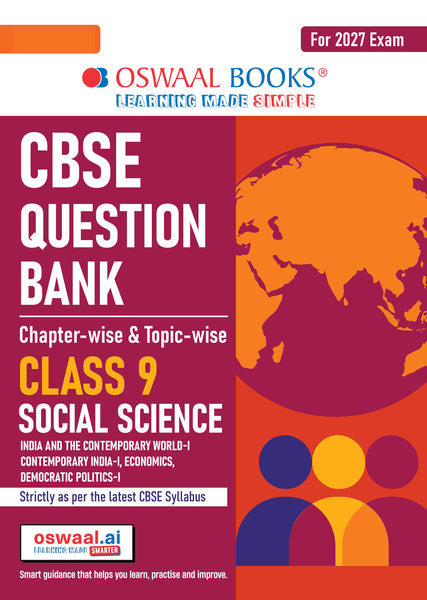 CBSE Question Bank Social Science Chapter-wise & Topic-wise Class 9 For 2027 Exam with Competency Based Questions & Comprehensive NCERT coverage