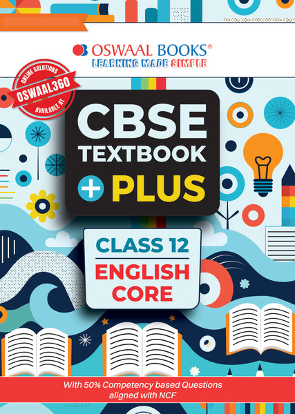 CBSE Textbook Plus English Core For Class 12 | With 50% competency-based Questions aligned with NCF | Includes Previous Years’ Exam Questions With Mnemonics and Mind Maps (For 2026 Exam)