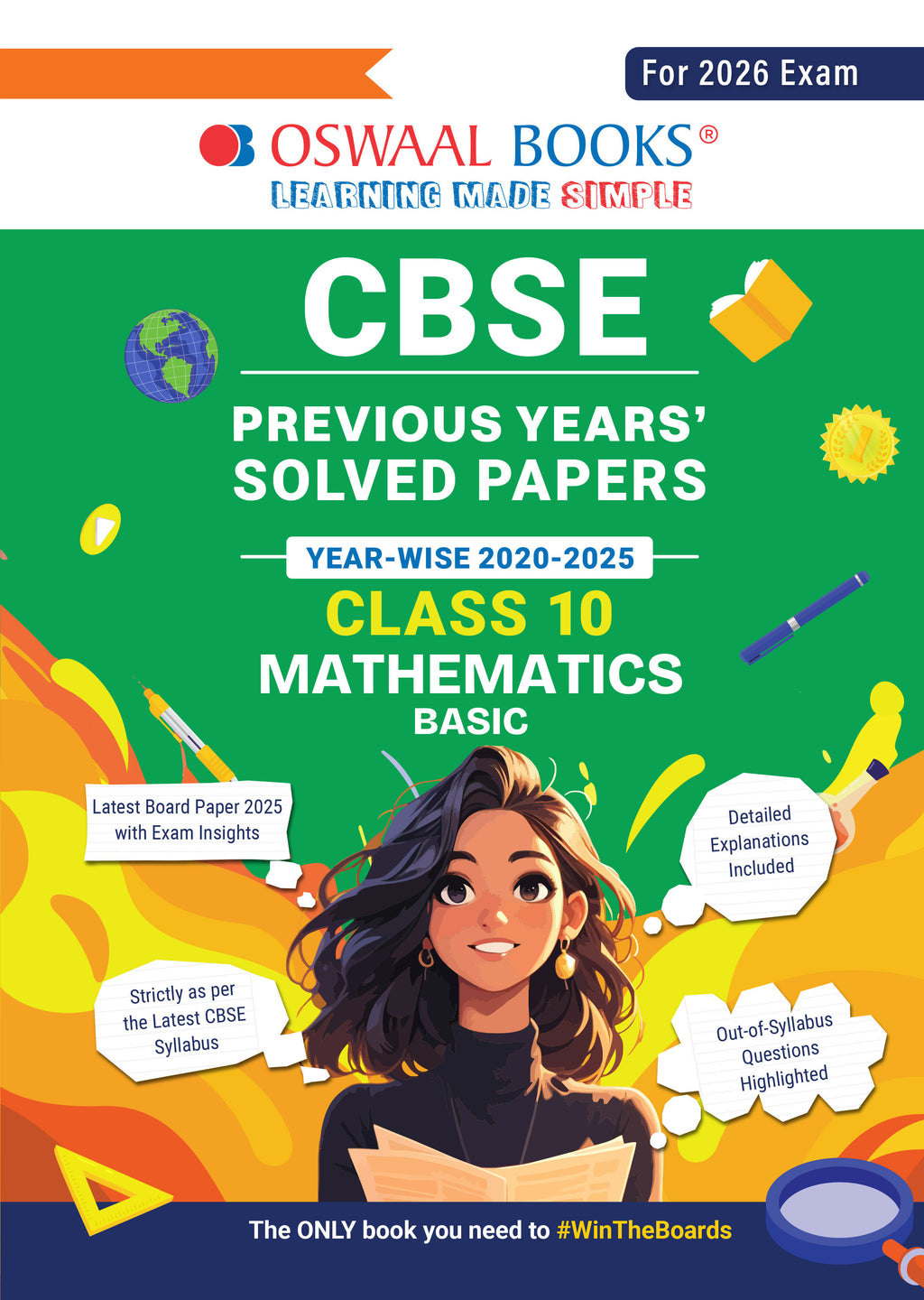 CBSE Previous Years Solved Papers Year wise Class-10 Mathematics Basic ...